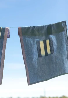 Keittiöpyyhe "Ira" ekopuuvillaa - merensininen