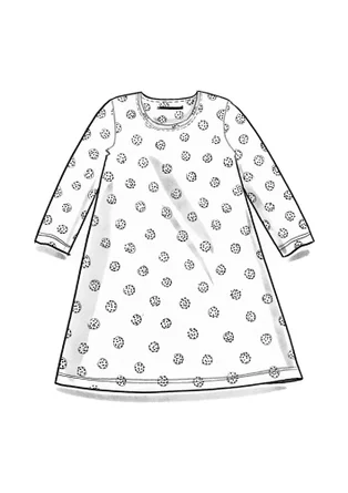 Jerseytunika "Ton" i økologisk bomuld - vanilje