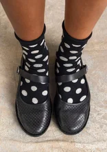 Ballerines en cuir nappa - noir