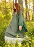 Woven “Asta” dress in linen (hopper/patterned XS)