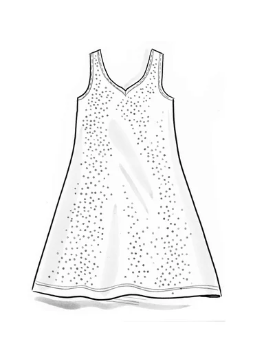 Slipklänning ”Bianca” i lyocell/elastan - ljus puderrosa/mönstrad