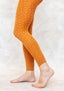 “Tilde” recycled polyamide jacquard-patterned leggings burnt sienne thumbnail