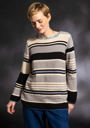 “Alfrida” recycled cotton sweater - heron
