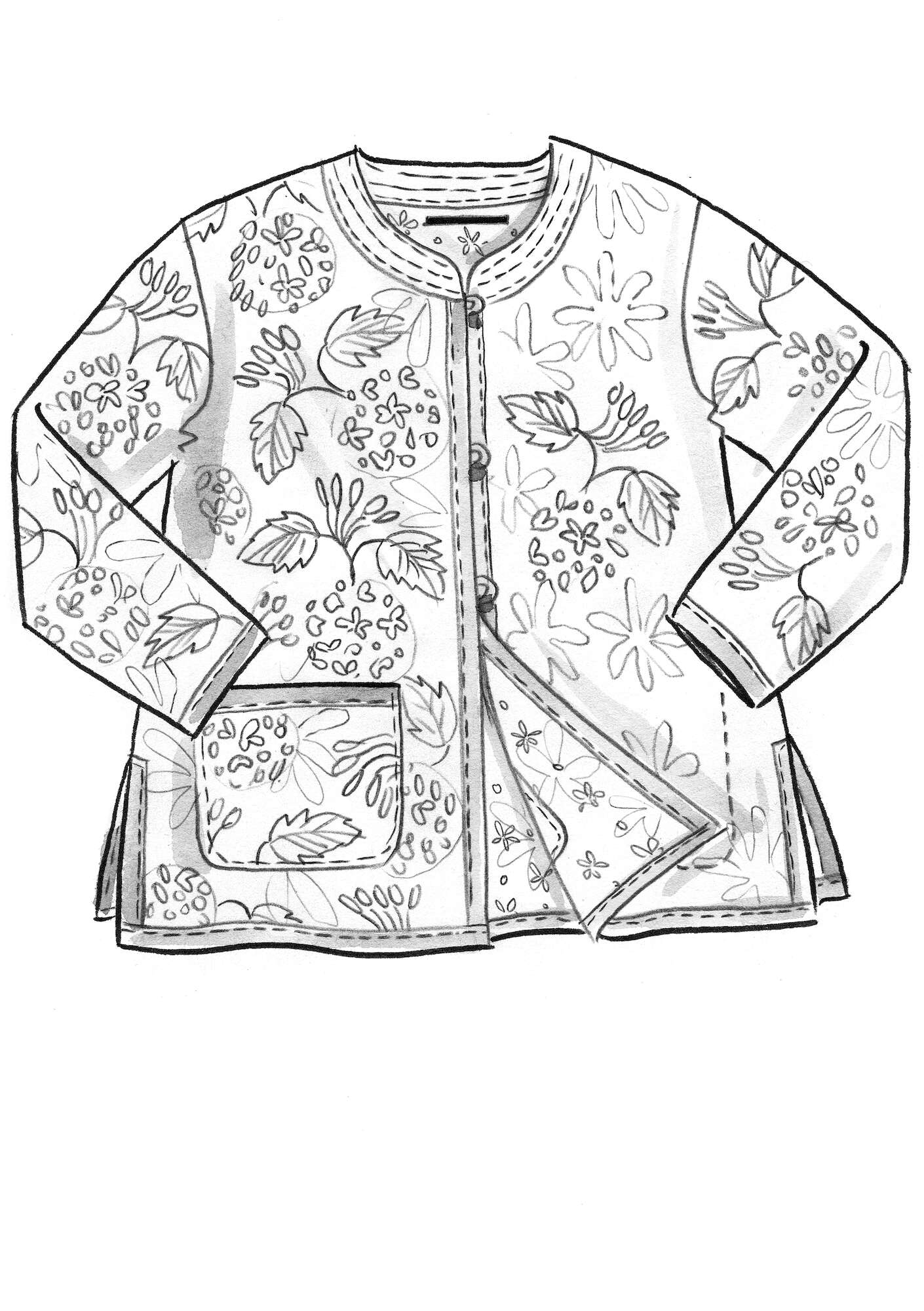 Quiltet jakke «Malkha» i økologisk bomull