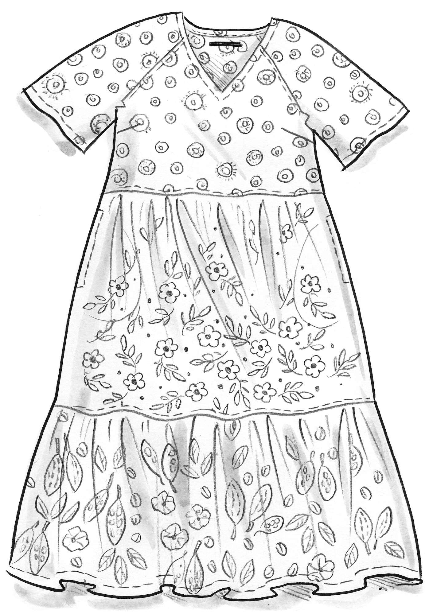 Geweven jurk  Havanna  van biologisch katoen