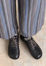 Chaussures à lacets en cuir nappa - noir