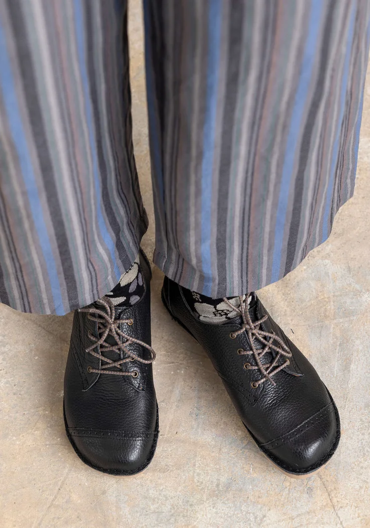 Nappa lace-ups - black