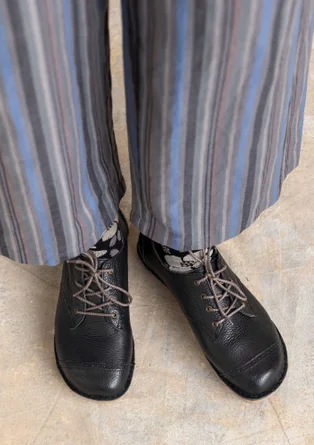 Nappa lace-ups - black