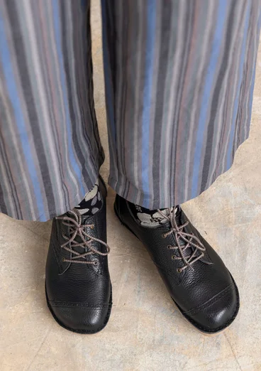 Nappa lace-ups - black