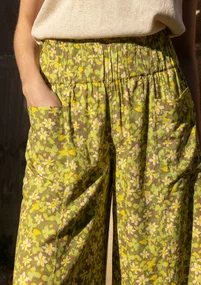 Webhose „Flora Flow“ aus Viskose - thymian-gemustert