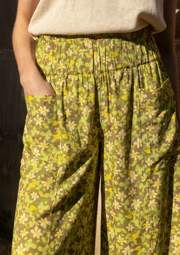 Webhose „Flora Flow“ aus Viskose - thymian-gemustert