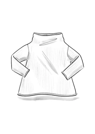 Knitted alpaca blend sweater - grape