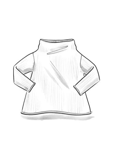 Knitted alpaca blend sweater - grape