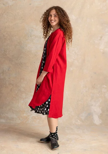 Kleid aus Leinengewebe - amaryllis