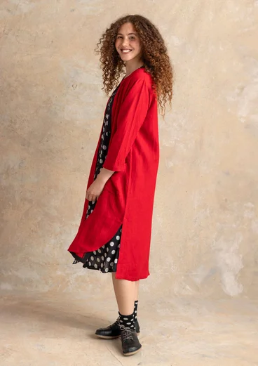 Kleid aus Leinengewebe - amaryllis
