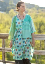 Bluse „Madras“ aus Bio-Baumwollgewebe - jade