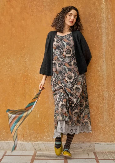 “Akira” organic cotton scarf - black