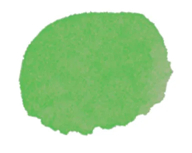 A blob of green watercolour.