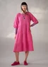Webkleid „Duha“ aus Bio-Baumwolle (pfingstrose L)