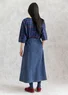 Corduroy rok "Rime" van biologisch katoen (indigo M)