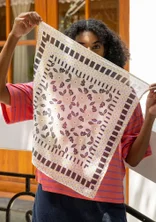 Skjerf «Sophie» i økologisk bomull - svart