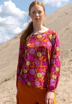 Shirt „Pink Moon“ aus Lyocell/Elasthan - dunkelhibiskus
