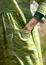 “Dorinda” jersey dress in organic cotton/modal (pistachio XL)