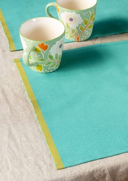 Place mat light oriental green
