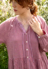 “Ottilia” woven organic cotton dress - lilac