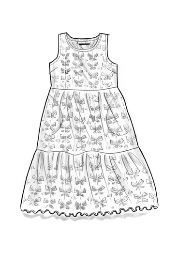 Jerseykleid „Papillon“ aus Bio-Baumwolle - hellindigo