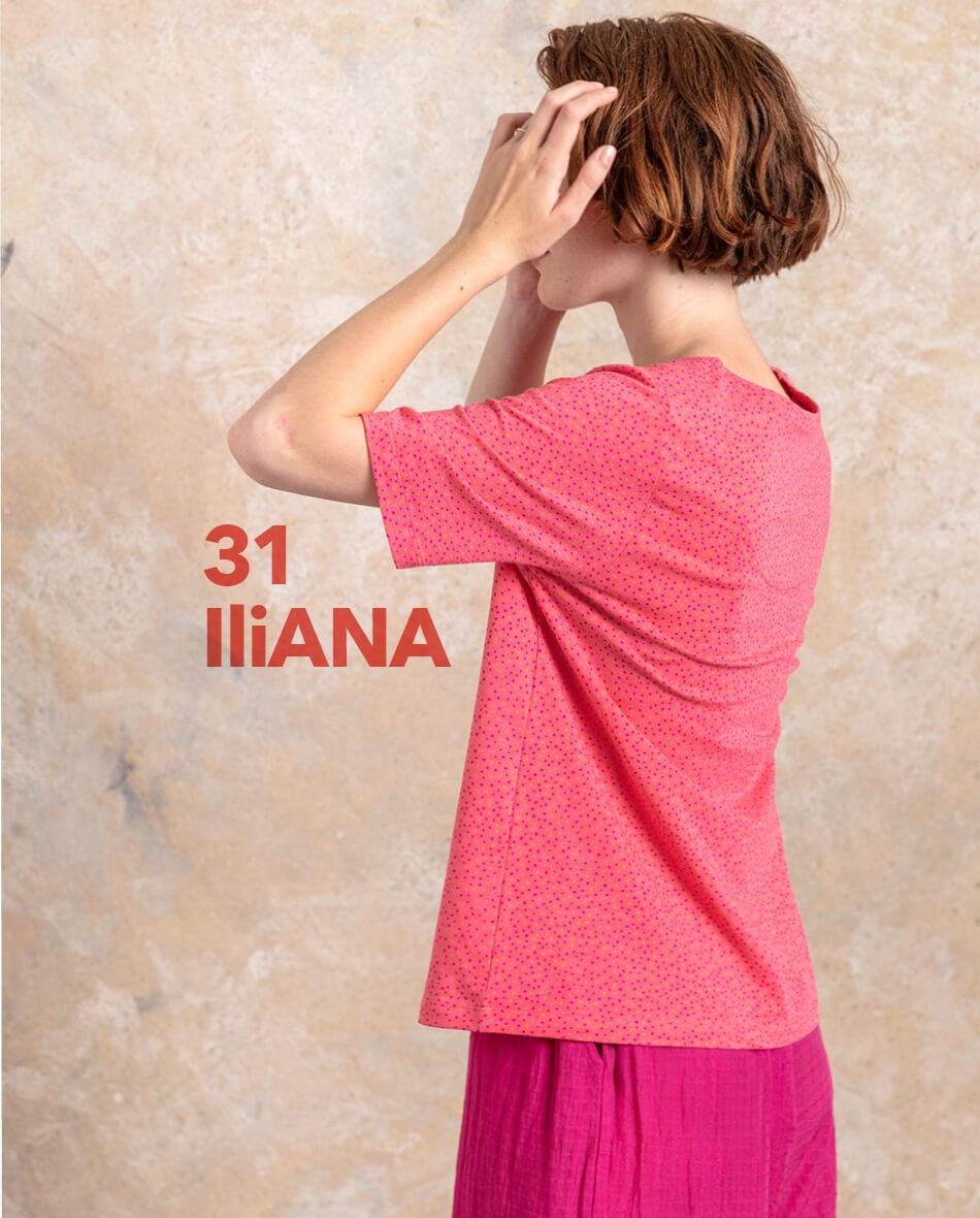 “Iliana” organic cotton/elastane T-shirt