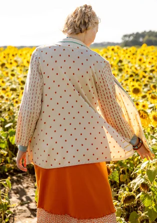 Strickjacke „Sigfride“ aus Bio-/Recycling-Baumwolle - auster