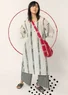 Kaftan "Ghana" i ekologisk bomull (vanilj S)