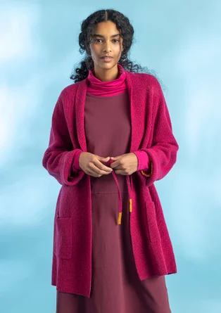 Langstrickjacke aus Wolle - alpenveilchen