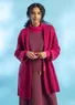 Langstrickjacke aus Wolle (alpenveilchen S)