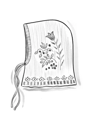 Strick-Balaklava „Tulipan“ aus Lammwollmischung/Bio-Baumwolle - schwarz