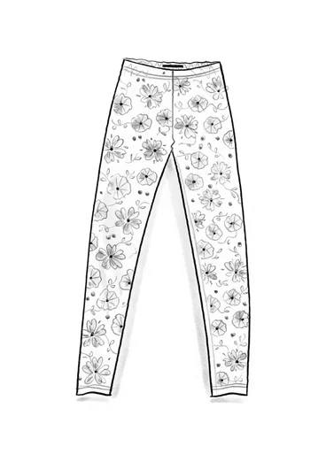 Leggings «Cress» i lyocell/elastan - vinrød