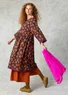 Robe "Andes" en coton biologique tissé (mûrier noir S)