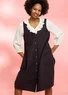 “Agatha” sleeveless striped organic cotton dress (mullberry L)
