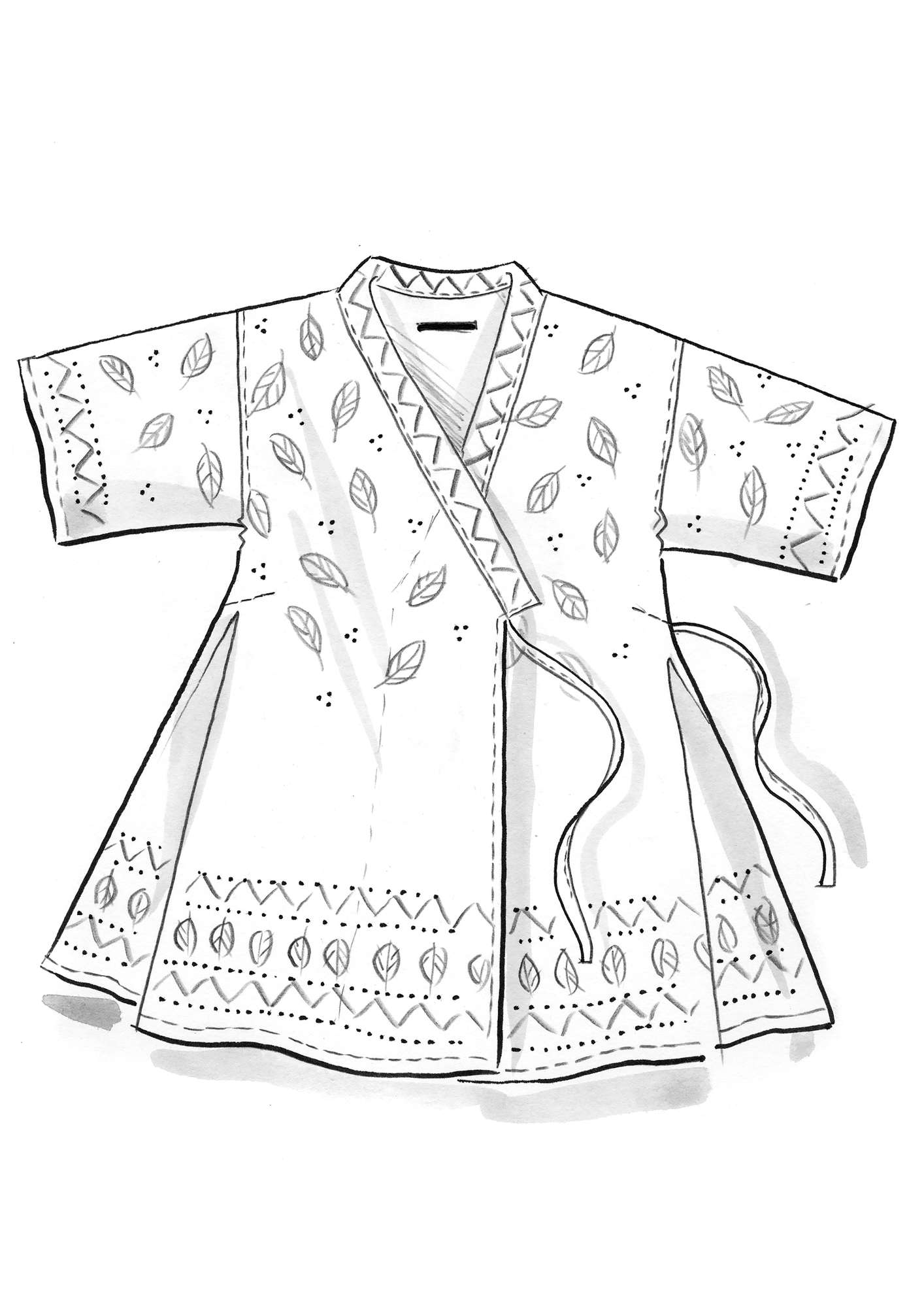 “Create” cotton kimono