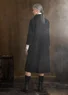 Robe "Earth" en tissu de coton biologique/lin (noir S)