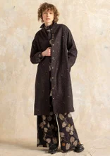 Gemustertes Kleid „Edefors“ aus Bio-Baumwolle - dunkelerde