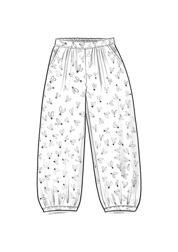 Hose „Mud“ aus Bio-Baumwollgewebe - dunkelindigo