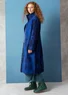Manteau "Marabel" en tissu de laine/polyester (indigo foncé XS)