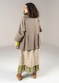 “Bodil” woven linen jacket - mole