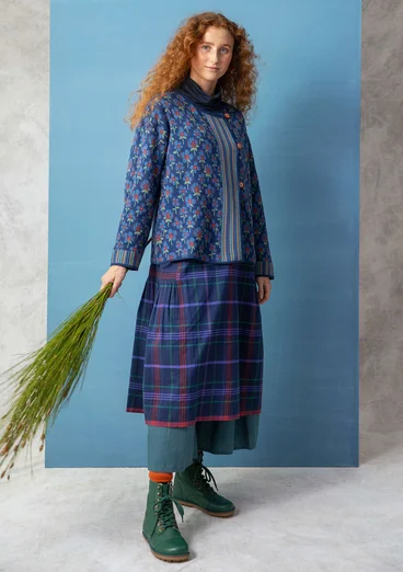 Gilet "Andes" en coton biologique/recyclé - indigo