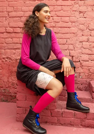 Polvisukat ekopuuvillaa - kirsikka