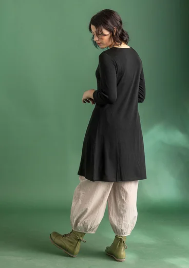 Trikåklänning "Luna" i lyocell/elastan - svart