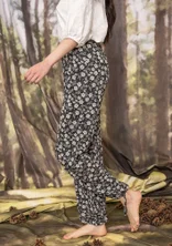 “Myren” modal jersey trousers - svart0SL0