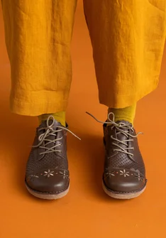 Schuhe „Freja“ aus Nappaleder - maulbeere